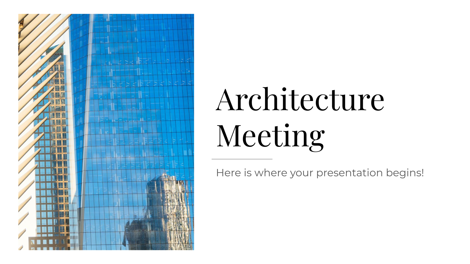 架构会议和PowerPoint模板